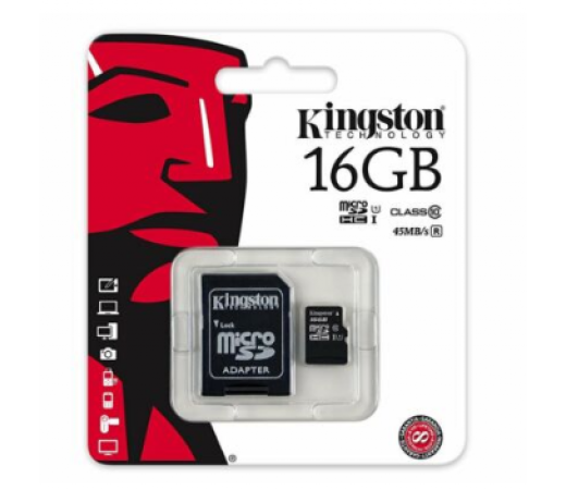 Kingston Micro SD 16GB Class 10