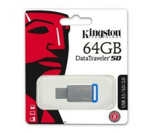 Kingston Pen Driver 64GB 3.0 DT50