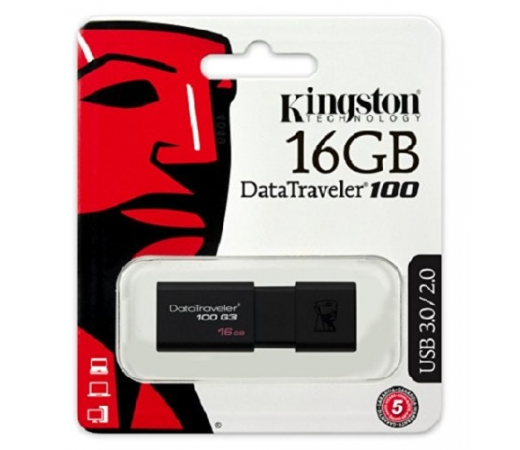 Kingston Pen Driver 16GB 3.0 G3 Nero