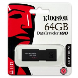 Kingston Pen Driver 64GB 3.0 G3 Nero